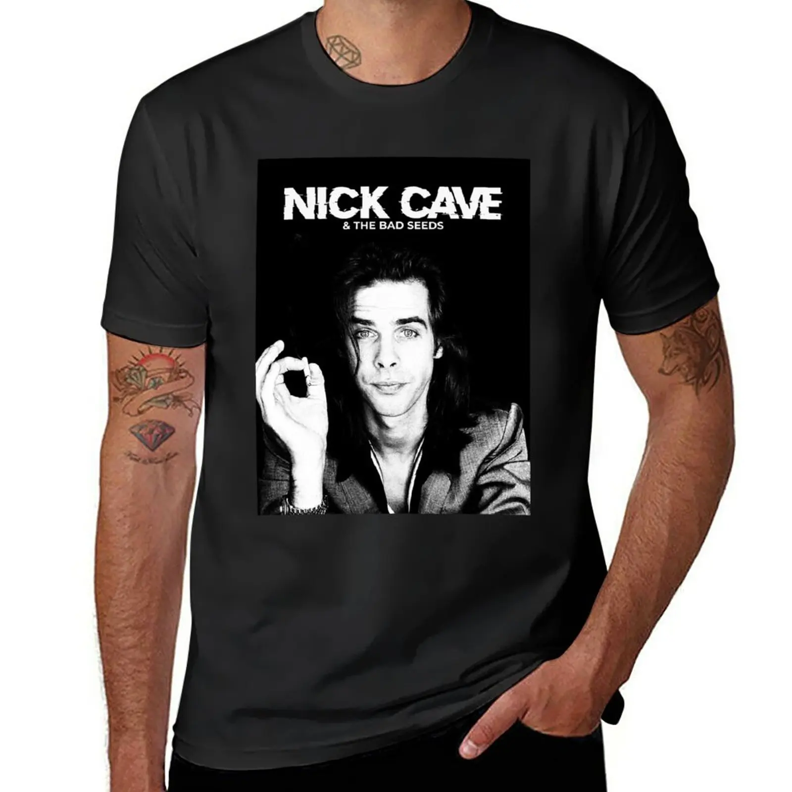 

New Nick Cave and the Bad S T-Shirt vintage clothes t shirt man man clothes Men's clothing