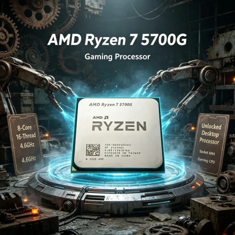 AMD R7 5700G Ryzen 7 100-000000263 7nm Desktop CPU 4.6GHz Eight-Core Sixteen-Thread 16MB L3 AM4
