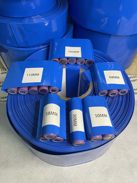 Szerokość 30mm-150mm 18650 bateria Lipo rurka termokurczliwa z PVC rurka termokurczliwa izolowana folia Wrap obudowa litowa rękaw kablowy