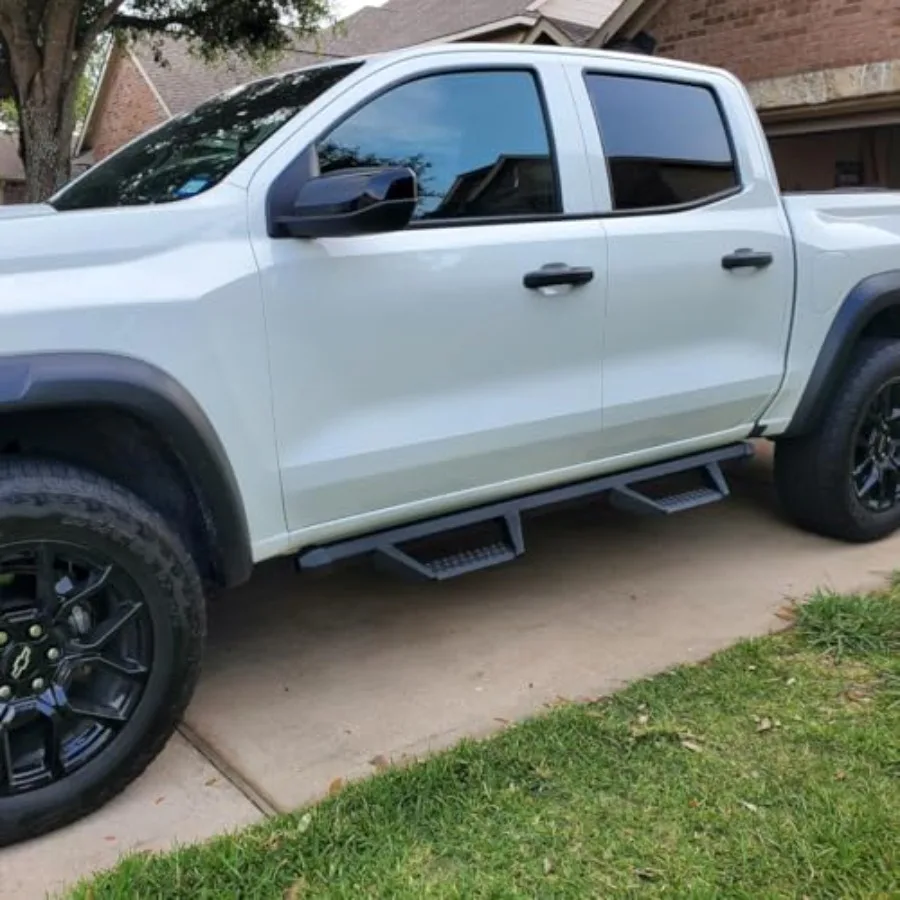 لوحات تشغيل مسحوق أسود مزدوج المرحلة لـ 20152026 تشيفي كولورادو وكابينة طاقم جي إم سي كانيون مع 4 أبواب كاملة الحجم #2