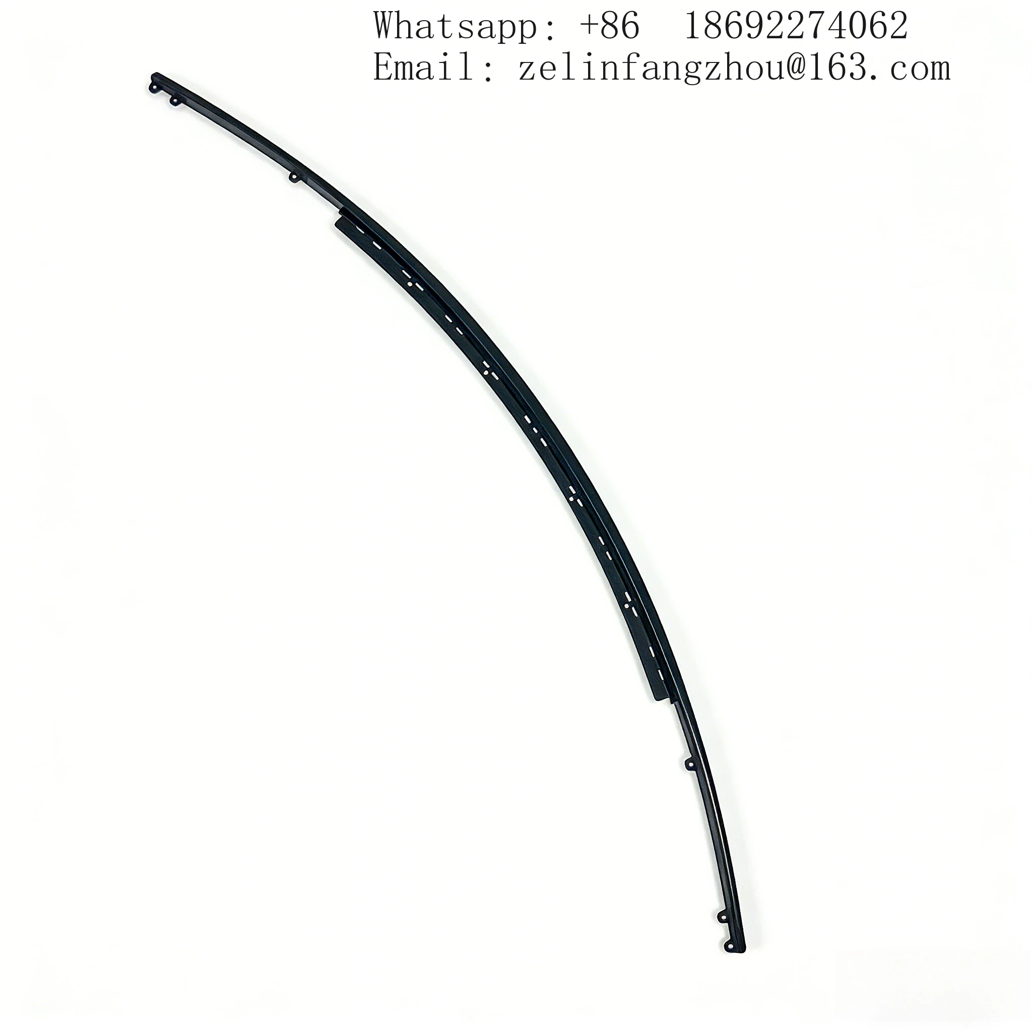 Car Accessory Rear Bumper Decoration Trim Molding Black Mount Strip For Bentley Flying Spur 2013-2018 4W0807725B Direct Fit