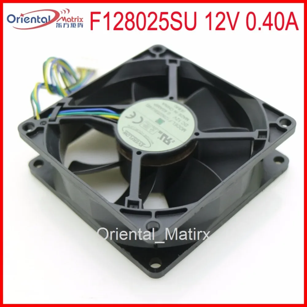 

Free Shipping F128025SU 80x80x25mm PWM CPU Fan 12V 0.40A 4Wire 4Pin Computer CPU Cooler Cooling Fan