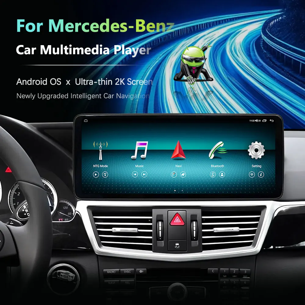 Android 16 System Stereo Auto-Multimedia-Videoplayer für Mercedes Benz E-Klasse W212 2009 - 2016 Carplay GPS QLED-Bildschirm 4G – Detail 8