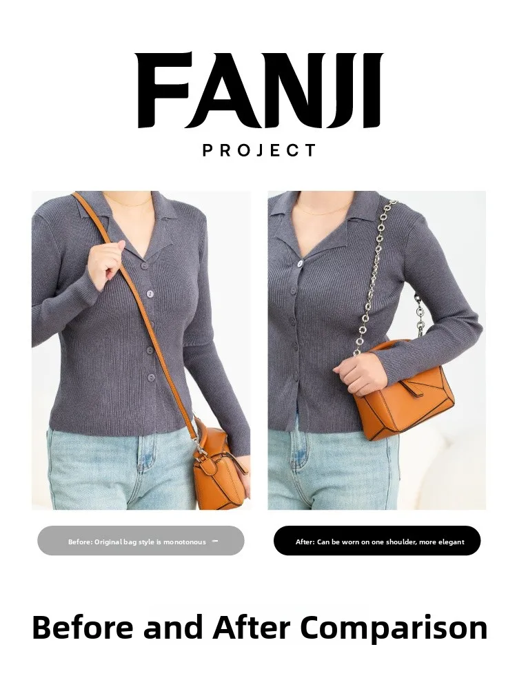 Metal Chain Shoulder Strap Decoration Crossbody Bag Accessories Transformation Fashionable Single Shoulder Bag Parts