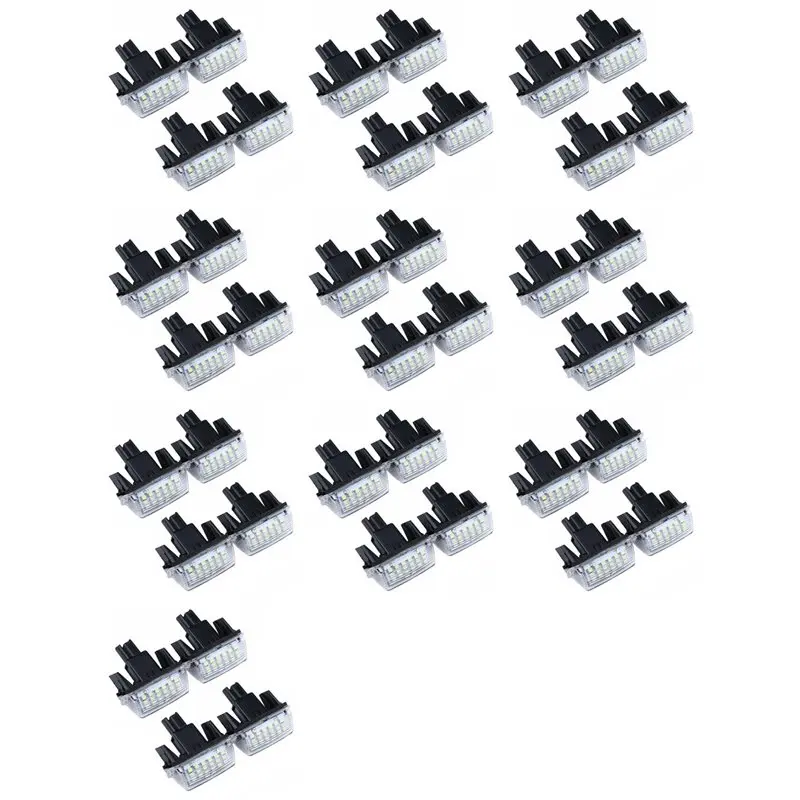 40PCS LED License Number Plate Lights Lamp For Toyota Camry Avalon Auris E18 Vios Esquire Esquire EZ Noah Proace City