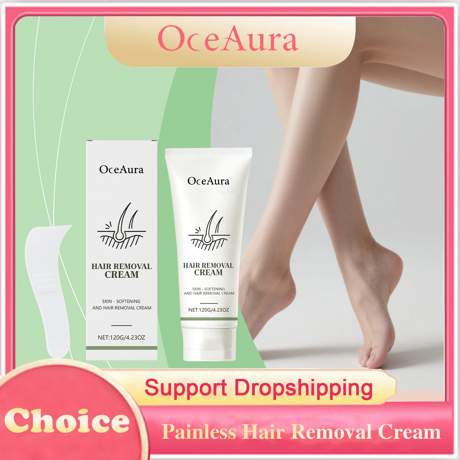 Painless Hair Removal Cream Delay Hair Regrowth Long Lasting Hair Inhibition Smooth Refreshing Hydrating Soothing Epilator Cream