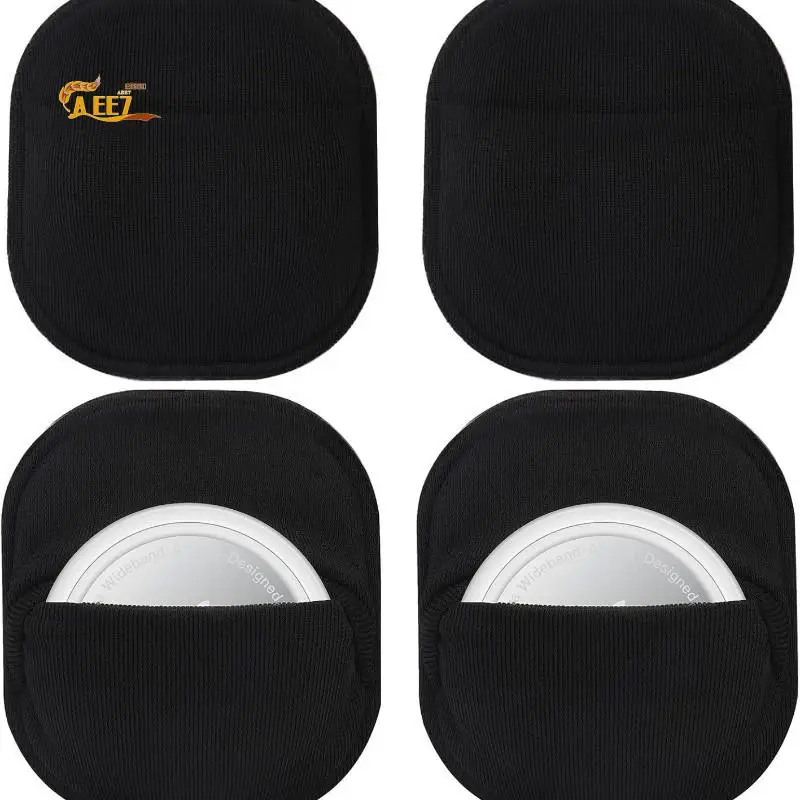 

AEE7-4Pcs Airtag Adhesive Holder Case Stick-On Mount Sleeve For Airtags For TV Remote Luggage Bike Car Laptop