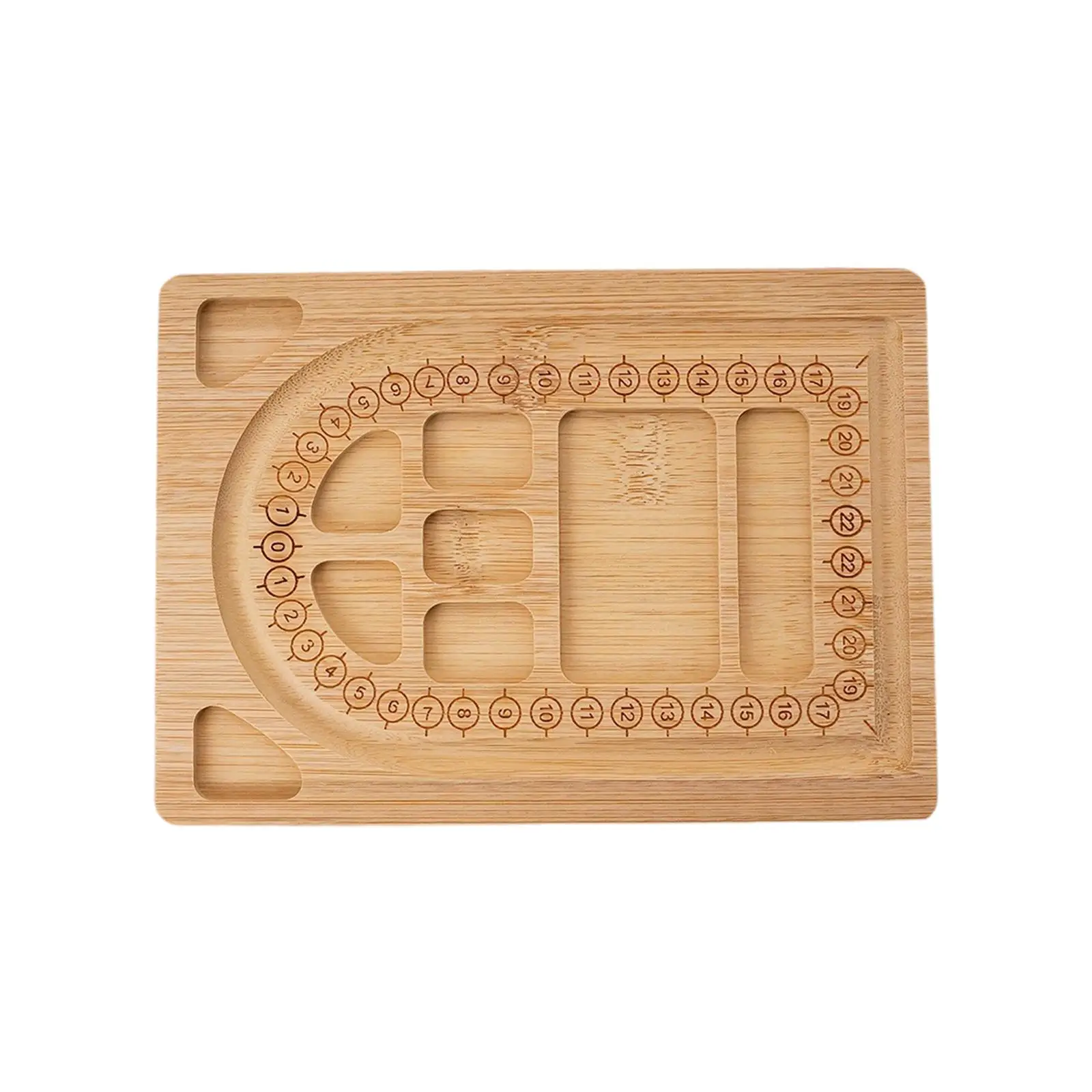 Wooden Bead Board Professional, Compact Art Crafts, DIY Hobbies Multipurpose, Jewelry Design Mat for Jewelry Making Bead Tray