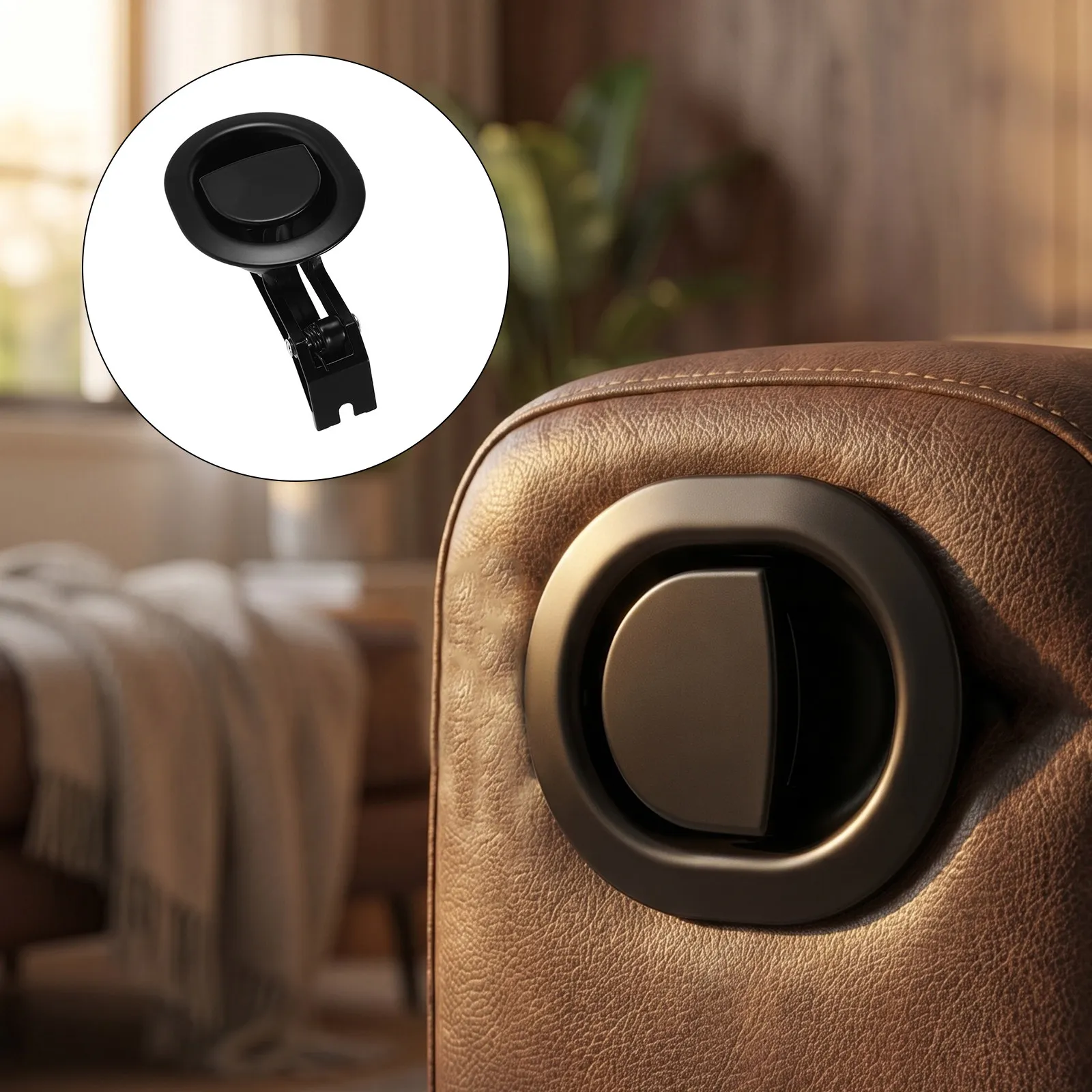 Heavy Duty Metal Recliner Pull Handle Oval 5.1x3x2.8 Recliner Release Lever Sofa Chair Furniture Repair Sofa Replacement Part