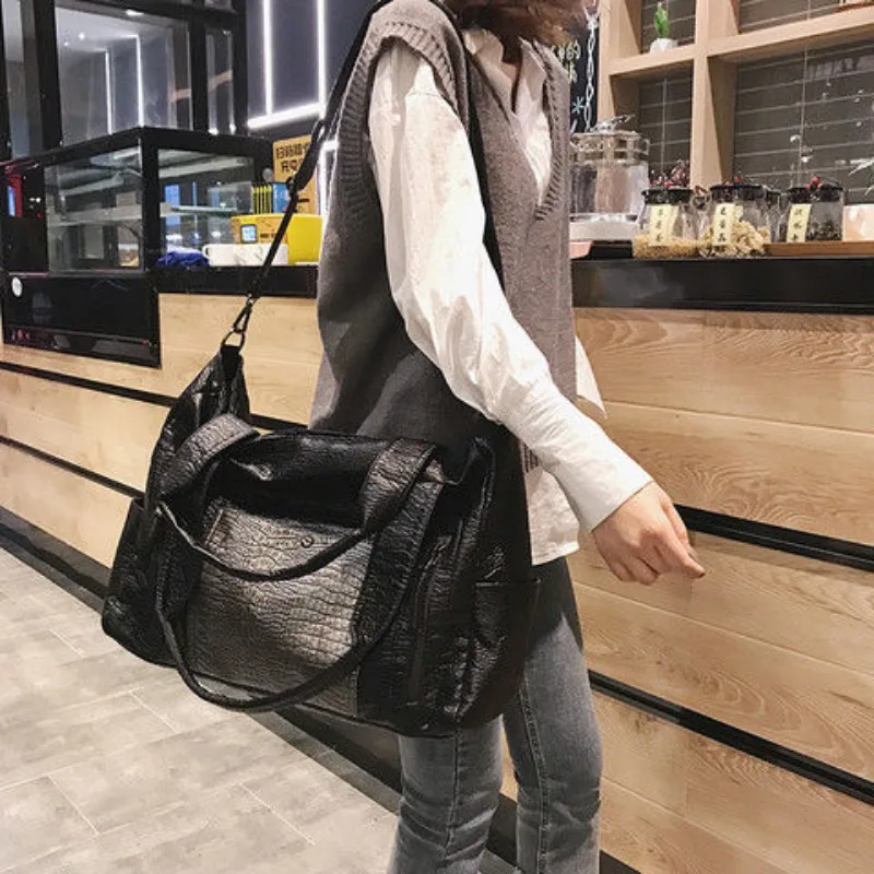 여성용 하이 퀄리티 핸드백, 올인원 통근 프리미엄 센스 토트백, 대용량 싱글 숄더 크로스바디 핸드백
