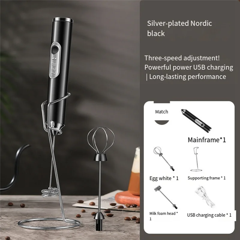 A99G-Mini Portable Blender Handheld Double-Stick Wireless Egg Beater Electric Egg White Whisk Milk Frother