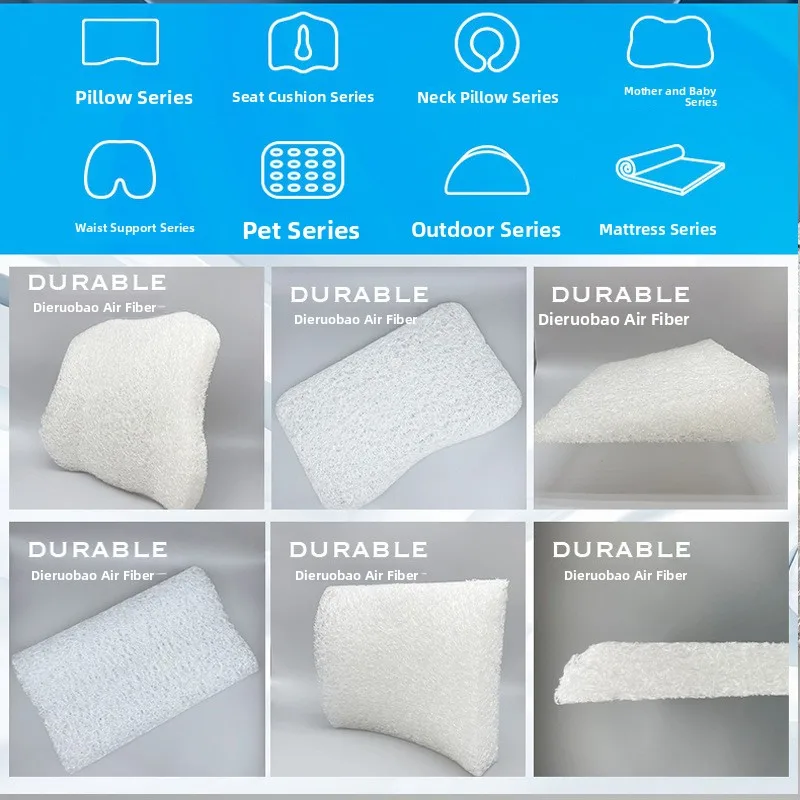 4D Air Fiber  Cushion Office Sitting Pad Breathable Dining Chair Stool Summer  Pad Home Use Pure Color Chair Pad
