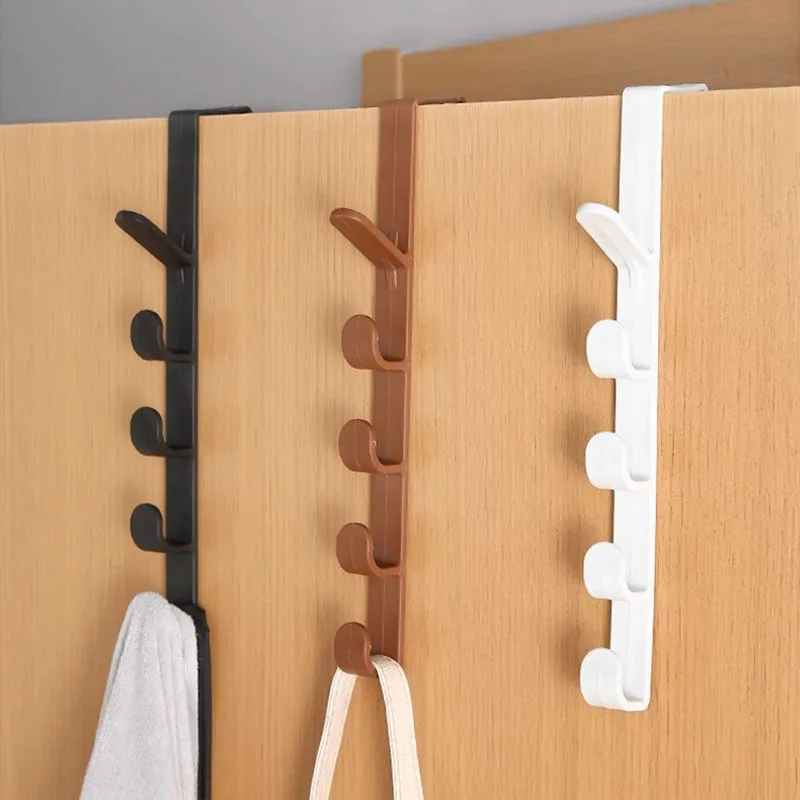 Clothes hanger clothes and hats hook door back hook bedroom door without punching holes back style storage and storage hook