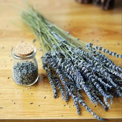 100g Dried Lavender Flowers Bunch Natural Dried Lavender Flower Bouquet For Wedding Decorative Home Office Decor,DIY Crafts,Gift