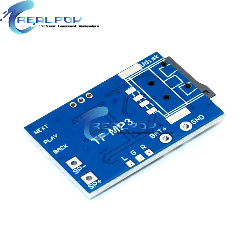 WTV020 GPD2846A Mini MP3 Player Module TF Card MP3 Decoder Board Sound Module Audio Voice Module For Arduino GM Power Supply