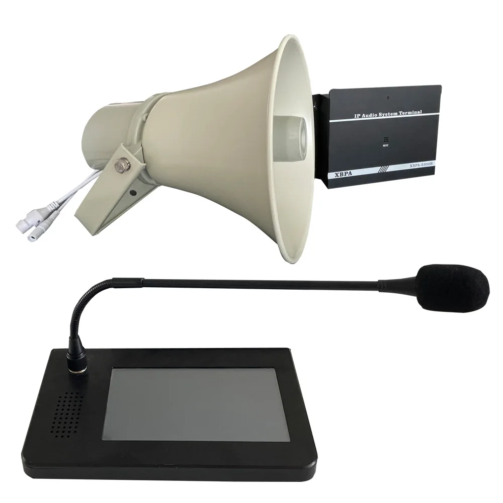 Smart City 4G or WIFI wireless audio broadcast intercom system includes solar street lamp, SOS help intercom