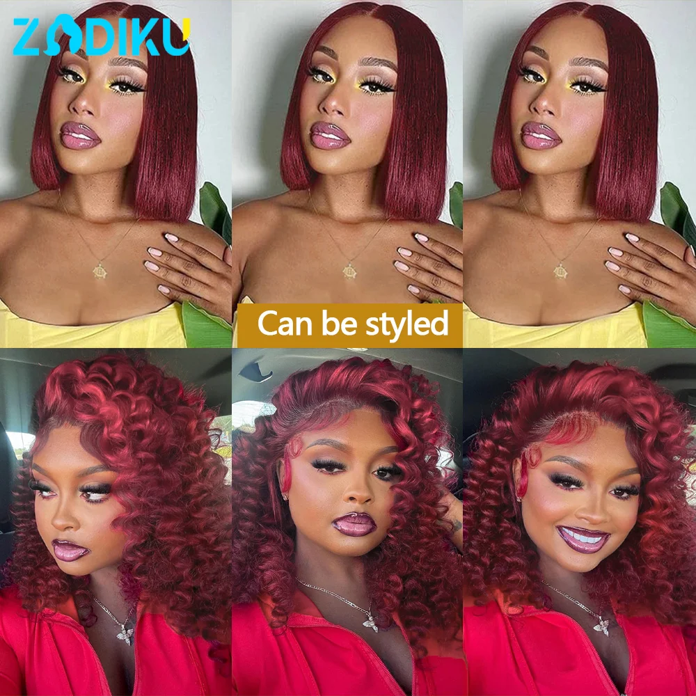 99j بوب شعر مستعار شعر الإنسان 13x4 بورجوندي 13x6 Hd الدانتيل أمامي باروكة من شعر طبيعي شعر مستعار أحمر شعر طبيعي مفرود الباروكات 100% جودة الشعر البشري