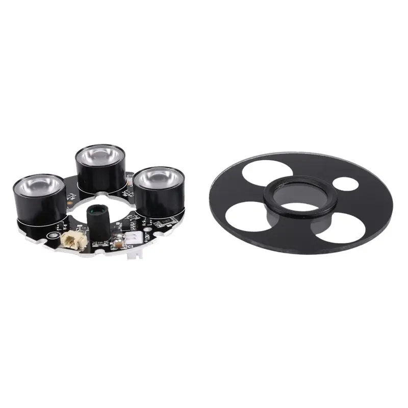 Daily Sale 3 Array IR Led Spot Light Infrared 3X IR LED Board For CCTV Cameras Night Vision (53Mm Diameter)