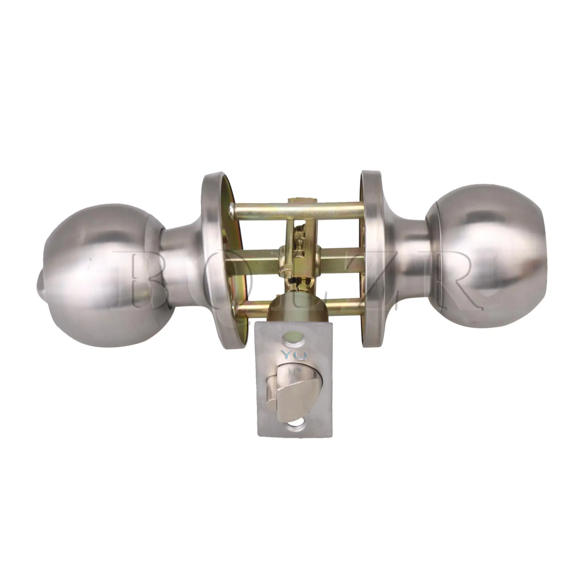 BQLZR Stainless Steel Round Ball Door Knobs Handles Passage Entrance Lock Latch Set