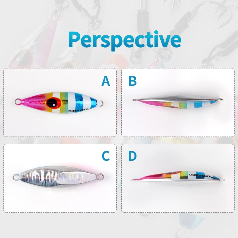 Acier salée 20g 30g 40g 60g 80g appât de plomb d'abeille gabarit lumineux gabarits métalliques lents leurre de gabarits