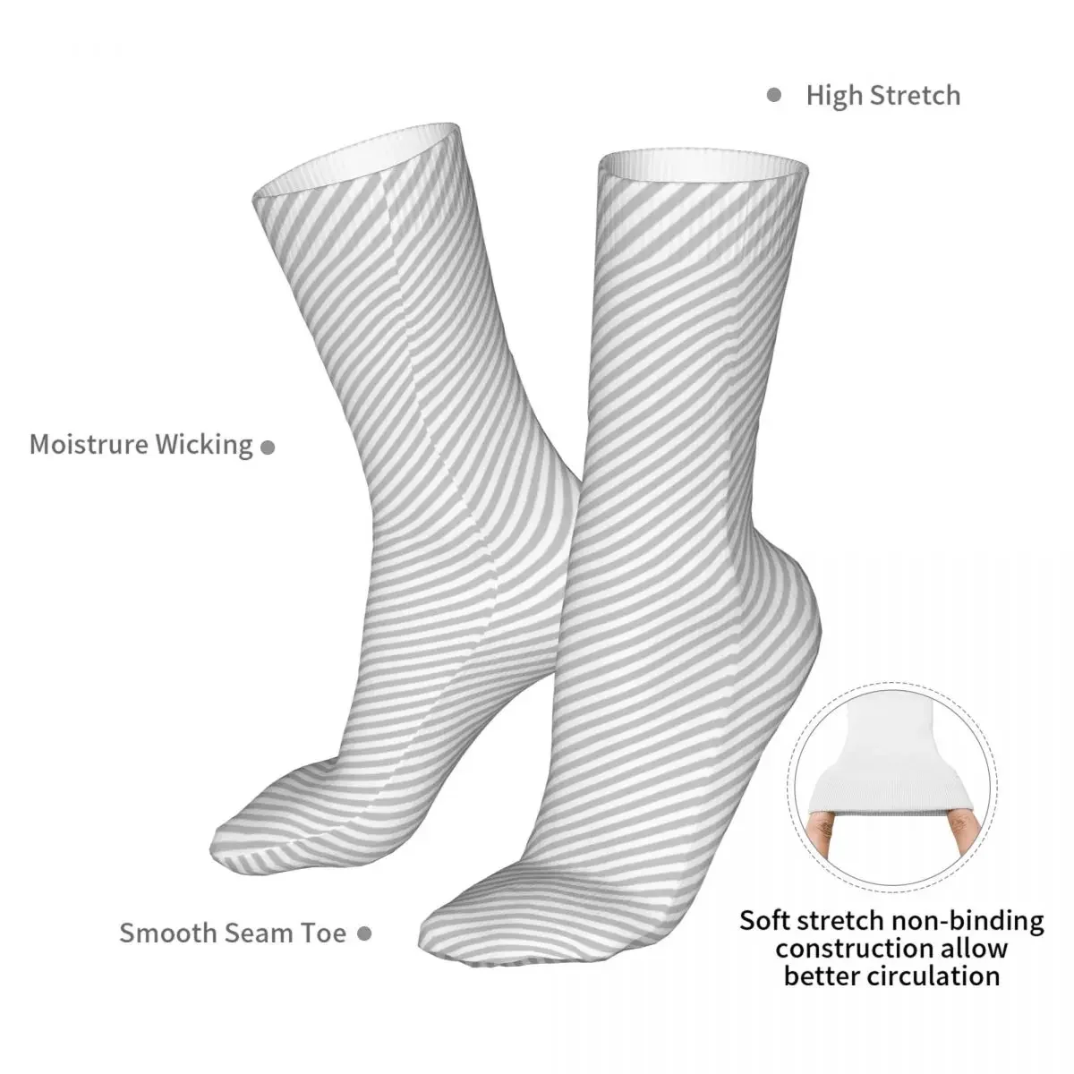 줄무늬 회색 여성 양말, 2022 남성 스포츠 양말, 신제품