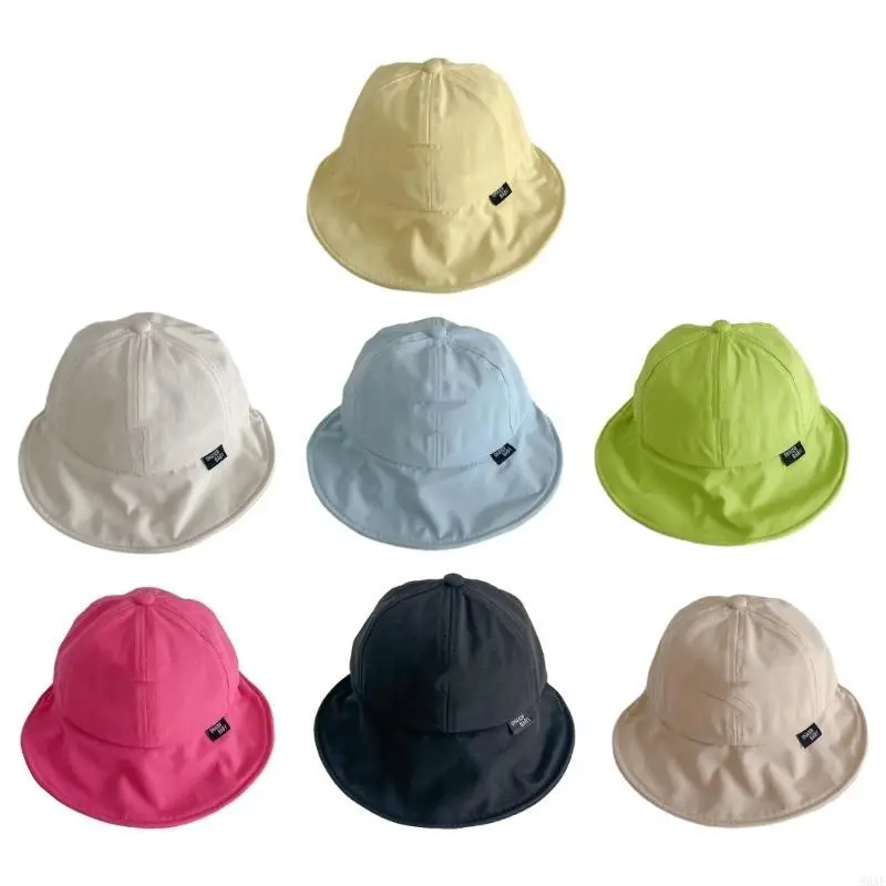 

95AE Big Brim Caps Spring Basin Hat Travel Hat Sun Protections Hat for Infant