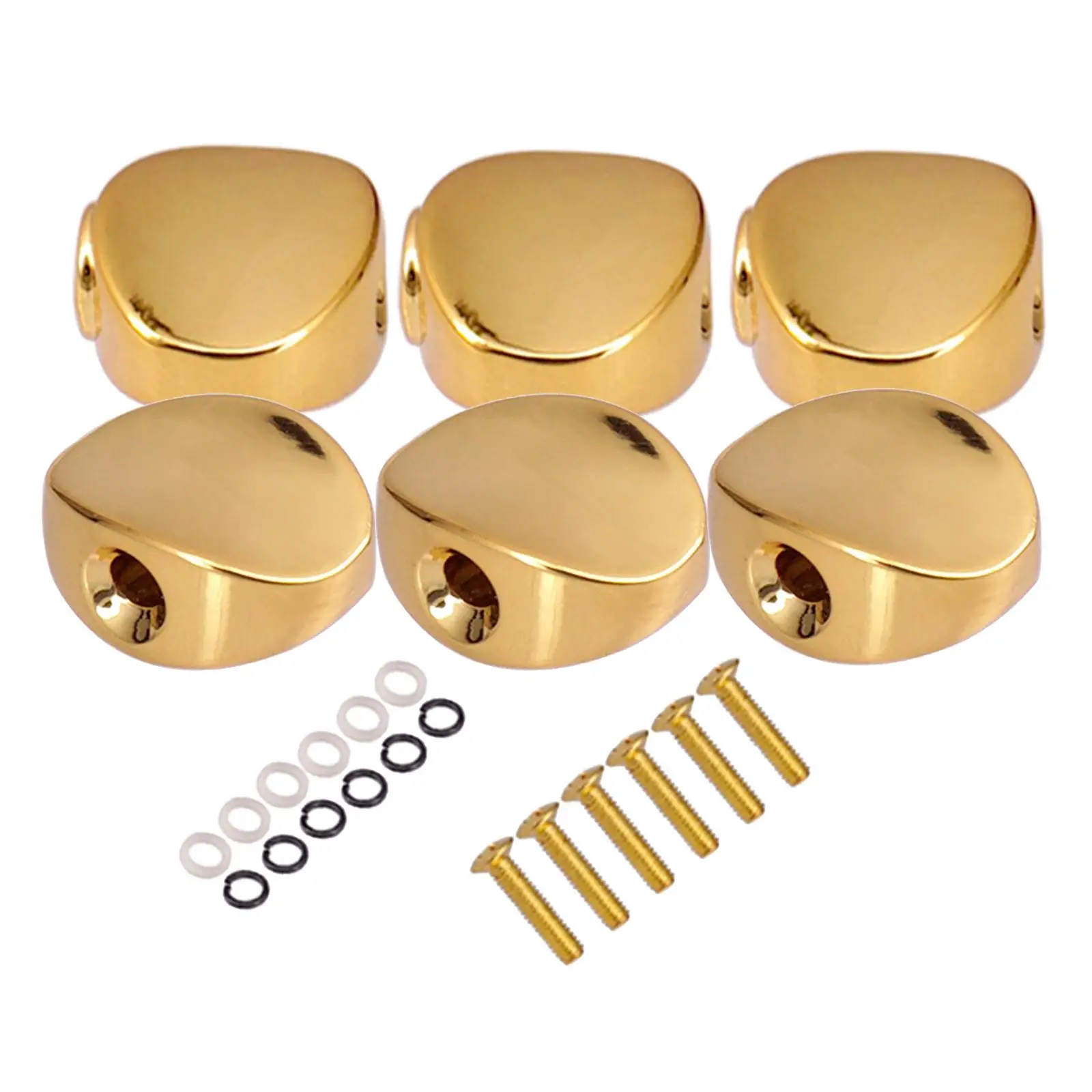 Premium Guitar Tuners White Pearl Replacement Tuning Keys Machine Head Tools for Acoustic and Electric Guitar Repair
