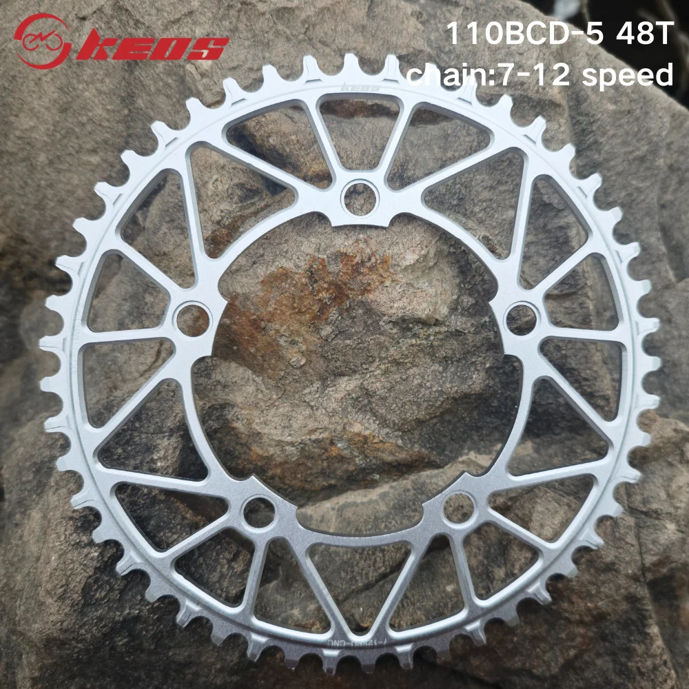 DECKAS KEOS 110BCD Kettingblad 36T-52T Fietskettingwiel voor Shimano SRAM 5 Bolt Racefiets Smalle Brede Crank Fietsaccessoires