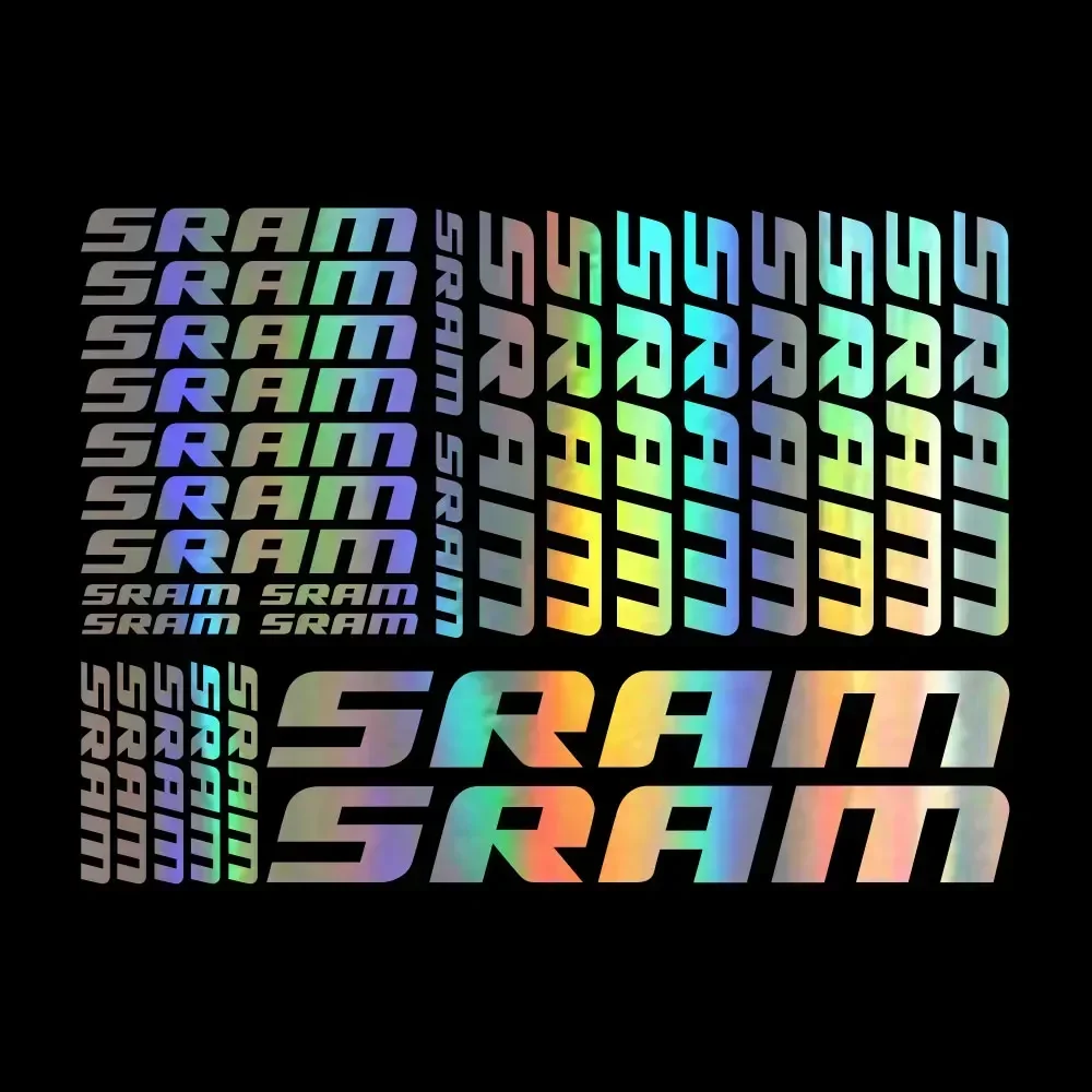 30 cm SRAM-kompatibler Autoaufkleber, Vinyl-Aufkleber, Blatt für Fahrradrahmen, Radfahren, Fahrrad, MTB – Fahrradrahmen-Schutzaufkleber
