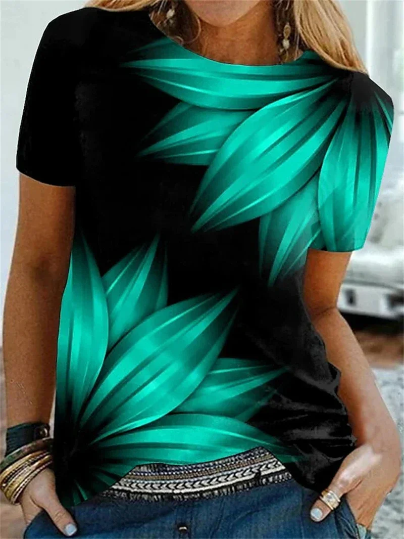 

Female Clothing Printed Women's T-Shirt Oversized T-Shirt Youthful Women Clothing Animal Short Sleeve Tees Shirts and Blouses