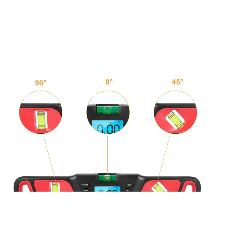 HW-200 Digital Spirit Level Inclinometer Horizontal Electronic Slope Meter Angle Finder Protractor