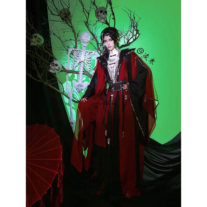 Tgcf Nier Lian Hua Cheng cosplay costume Tian Guan Ci Fu bloody rain exploring flowers Cos dress Chinese TV series Hanfu full se