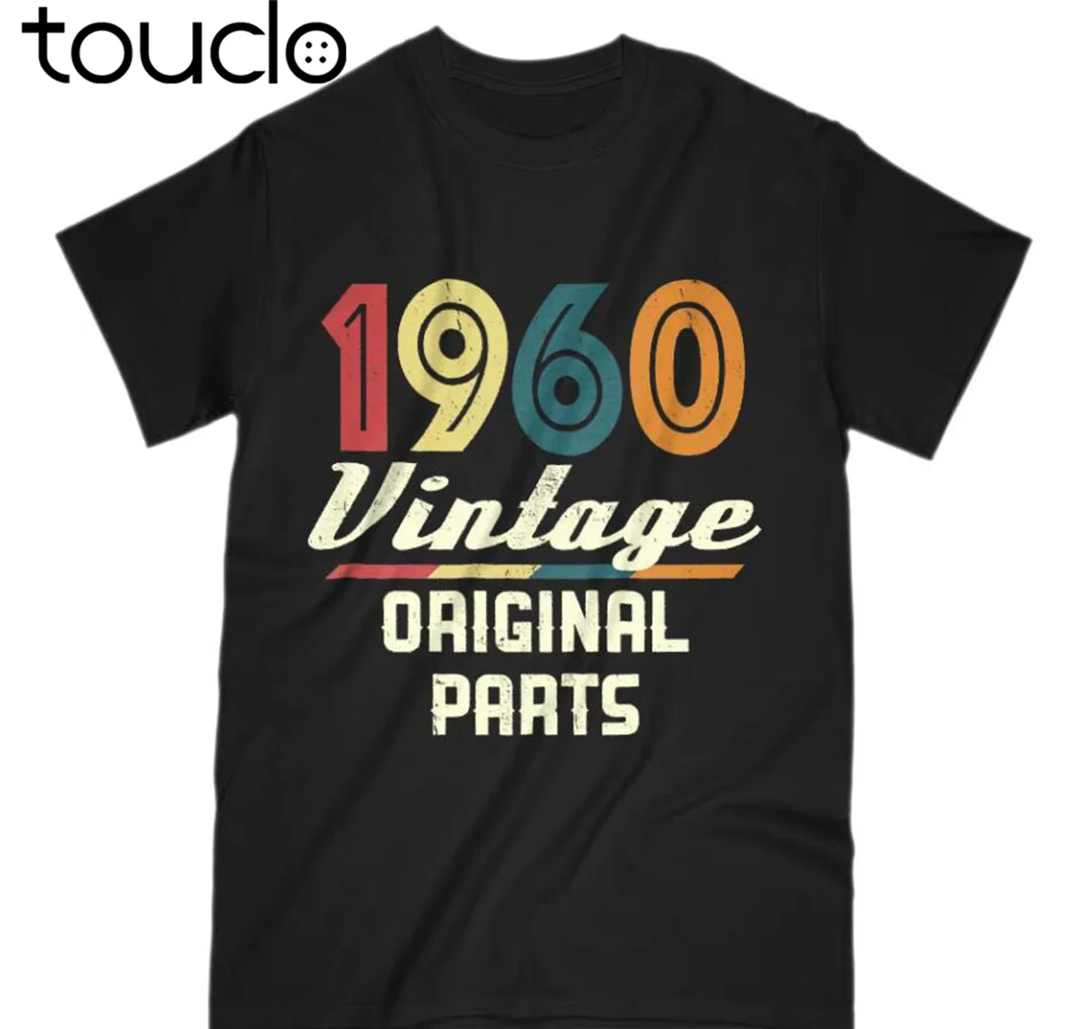 Vintage 1960 T-Shirt Retro 50'S 59Th Birthday Gift Tee Men Turning 58 Funky High Quality Summer New Costumes Men O-Neck Tee