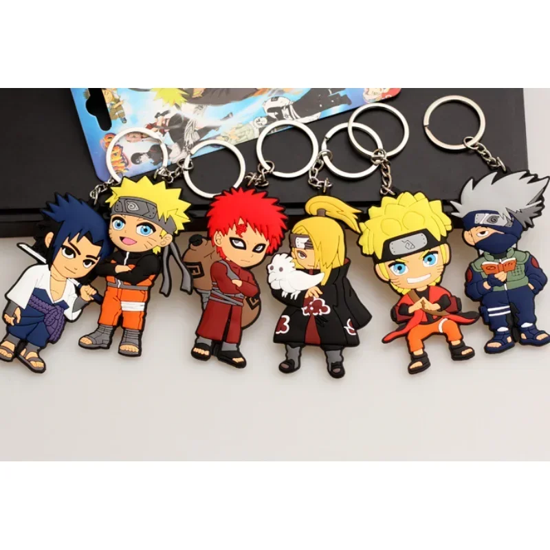 MINISO Popular Anime Character Naruto Keychain Gaara Kakashi Deidara Car Key Pendant Party Decoration Festival Presents