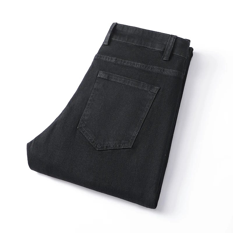 2025 New in Tall Men Clothes Sale Store Extra Long Denim Pants Straight Leg Black Jeans Length 114cm 115cm 115 190 Cm Thin Young