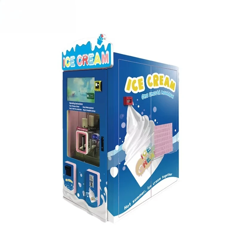 Customized Vending Machine Ice Cream Machine Ice Cream Robot Save Energy