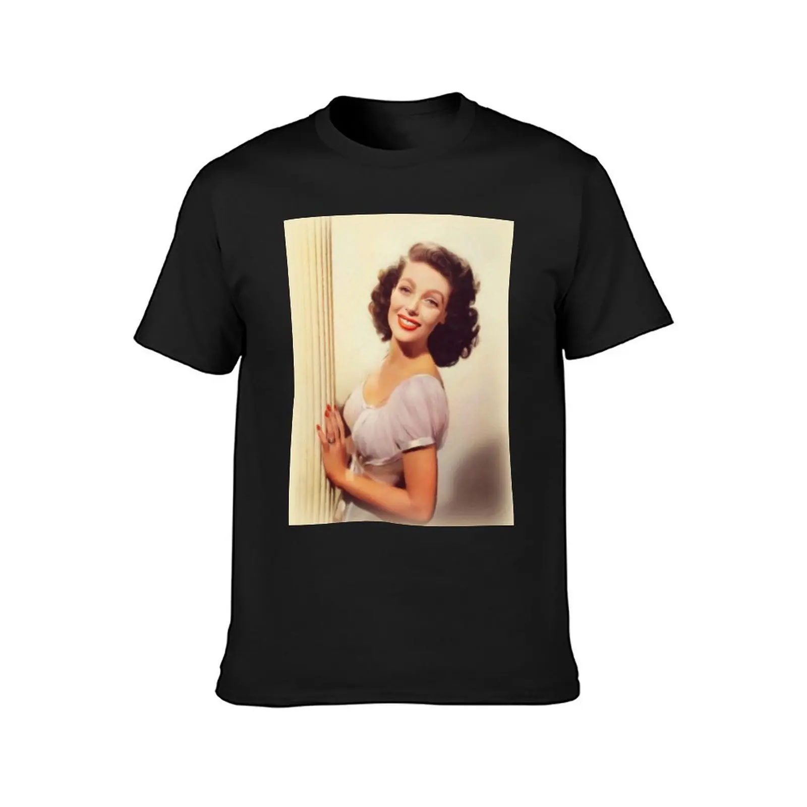 Loretta Young, Movie Legend T-Shirt vintage clothes customizeds cute tops blacks mens tall t shirts