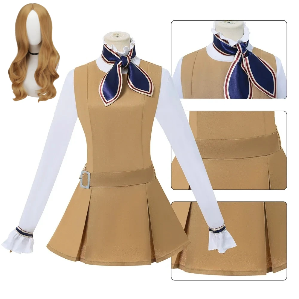 

Меган Косплей Костюм M3GAN 2.0 Платье Парик AI Кукла Роботы Фильм Косплей Наряд Костюмы на Хэллоуин для женщин и девочек