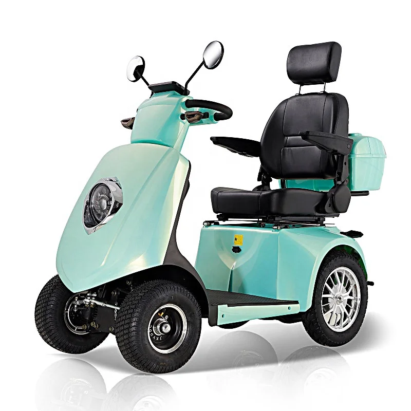 Electromagnetic Brake Type Electric Four-Wheeler Elderly Leisure Scooter Into a Family Car Foreign Trade Manufacturers