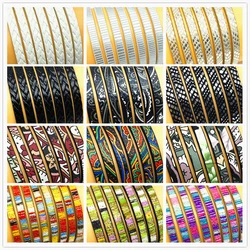 1piece 1.2 meters 5mm Bracelet PU Rope Artificial Leather Cord for Fashion Design Jewelry Making Handmade DIY