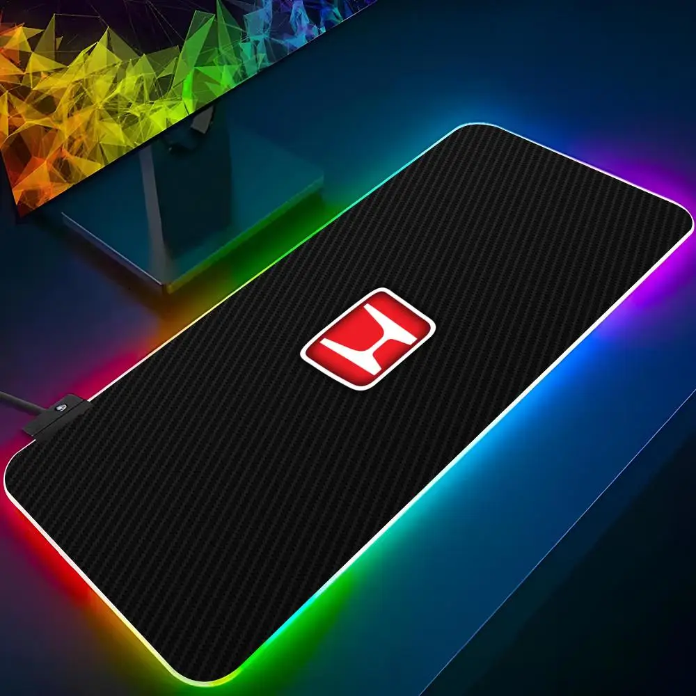 H-Hondas Mouse Pad Xxl Laptop Mat Gaming Rgb Mousepad Backlit Keyboard Gamer Girl Wholesale Table Pads Deskpad