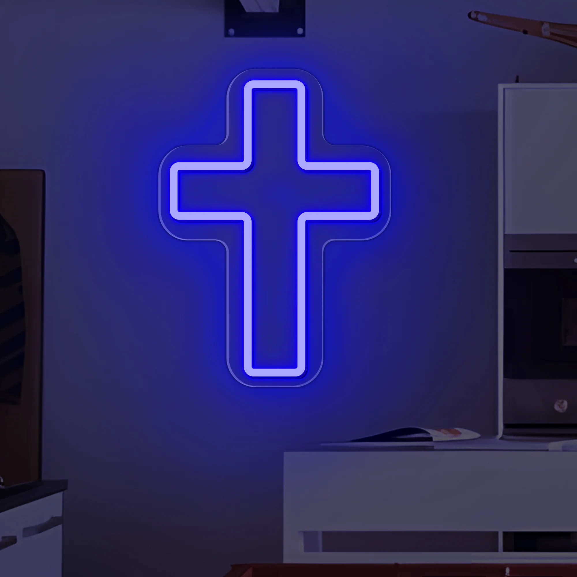 Imagem -03 - Jesus Neon Sign Led Cross Shaped Usb Wall Art Lâmpada Suspensa para Holiday Bar Festa de Casamento Clube Decoração do Quarto de Casa Presentes de Natal