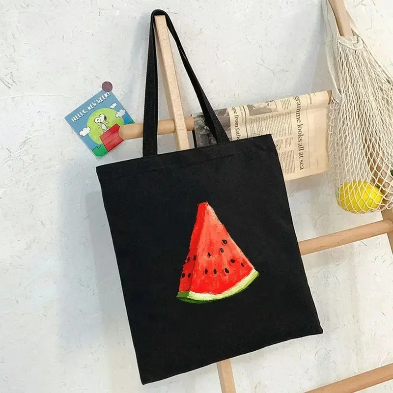

Watermelon Art Tote Bag Various Fruit Tote Bags Print Daily Use Reusable Travel Casual Shopping Bag Tote Bags for Women
