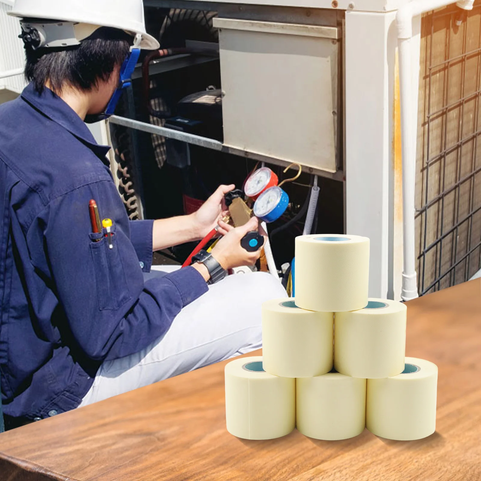 Hassle-Free Installation PVC Wrapping Tape Long-lasting Performance Protection Against UV Rays For Air Conditioning Systems