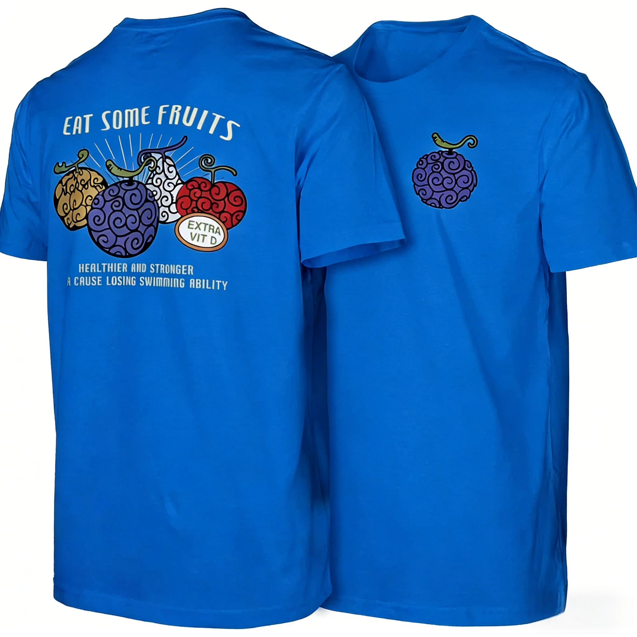 المتضخم خمر قطعة واحدة الشيطان الفاكهة الرجال والنساء 2026 جديد أنيمي مزدوجة الوجهين مطبوعة الأسرة الأمريكية قصيرة الأكمام تي شيرت #1