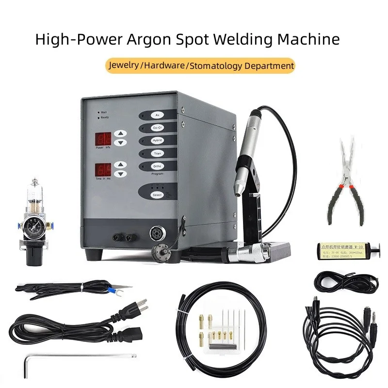 110V/220V Stainless Steel Spot Laser Welding Machine Automatic Numerical Control Pulse Argon Arc Welder for Soldering Jewelry