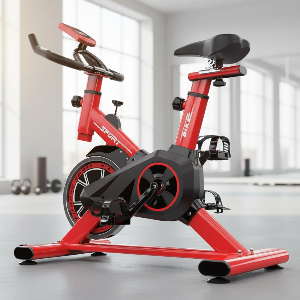 High Quality Eco-Friendly Portable Foldable Indoor Steel Spinning Bike Quiet Adjustable Resistance LCD Display for Home Gym