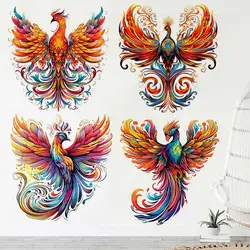 Phoenix Wall Stickers Bedroom Living Room Wall Decor Sticker Removable PVC Animals Decals Art Wall Decoration M978