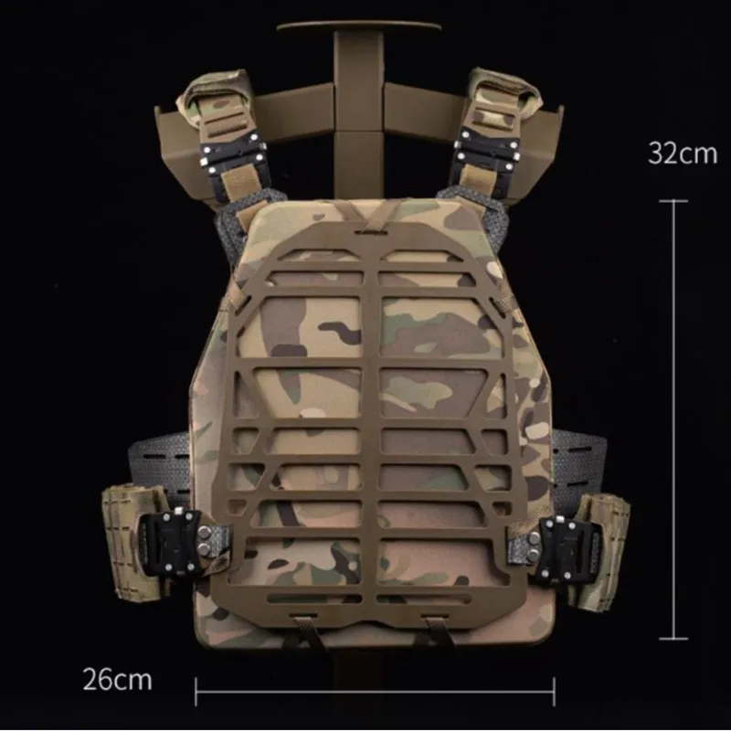 Wosport Plate Frame Modular PFM Hollowed Out Lightweight Tactical Vest Heat Dissipation Lining Outdoor Climbing Hunting Gear