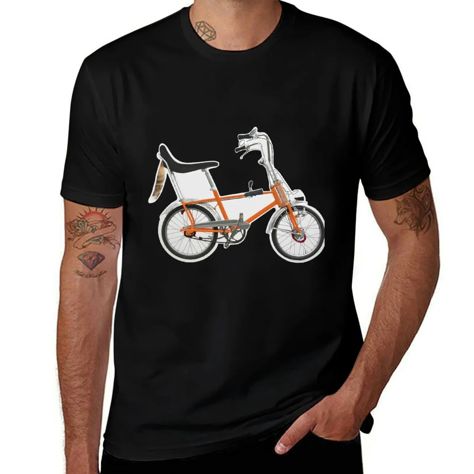 

Bonanza bike with foxtail 70s T-Shirt Luxury man T-shirts oversize tshirts personalised men clothing